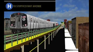 OpenBVE Fiction: H Train To Stuyvestant Avenue, Staten Island (R160B)