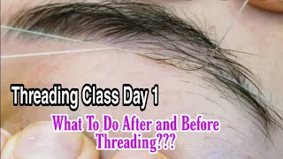 Threading Class Do's and Don'ts || Threading After and Before care || Tools for Threading #hataf