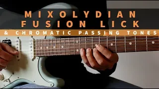 Mixolydian Fusion Lick / Chromatic Passing Tones - Theguitarlab.net