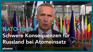 Jens Stoltenberg zum Treffen der NATO-Verteidigungsminister am 12.10.22