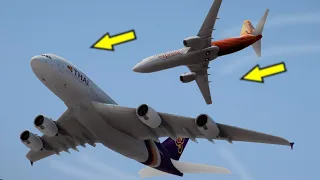 Airplane Mid-Air Collision and Emergency Landing on a Field in GTA 5