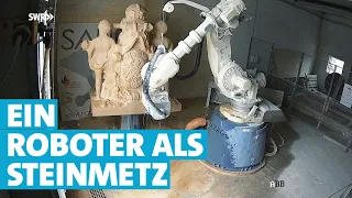 Erstaunlich! Roboter meißelt Skulptur