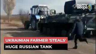 Russia-Ukraine War | Ukrainian Farmer 'Steals' Huge Russian Tank