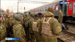 Слёзы, надежды и вера в победу: в Костроме проводили мобилизованных бойцов в зону СВО