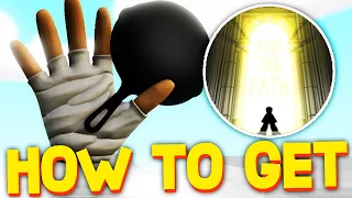 *REAL* HOW TO GET PAN GLOVE + INTO THE CRYPT BADGE in SLAP BATTLES SHOWCASE