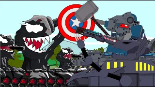 Venom tank Vs Captain America Tanks And The Son Of Thunder - The Great War - Tank Anime part 5