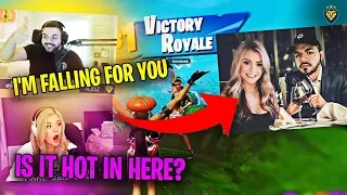 COURAGE AND BROOKE GO ON A DATE?! SO MUCH DRAMA! (Fortnite: Battle Royale)