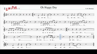 Oh Happy Day - Flauto dolce - Note - Spartito - Karaoke - Canto - Instrumental - Musica