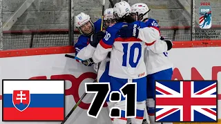 SLOVENSKO VS VEĽKÁ BRITÁNIA MAJSTROVSTVÁ SVETA ŽIEN V HOKEJI 1B-DIVÍZIE 2024