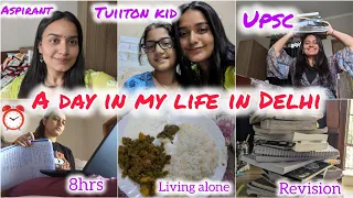 A day in my life as an UPSC Aspirant|| Living alone in Delhi || #upsc #viral #studyvlog #ias #delhi