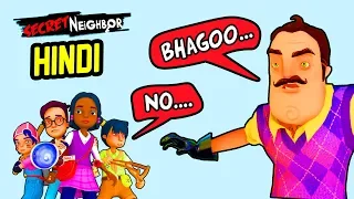 BHAGOO... Uncle Aya... [SECRET NEIGHBOR HINDI FUNNY] | HITESH KS