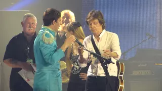 Wedding Proposal on stage Paul McCartney Liverpool Echo Arena May 28th 2015