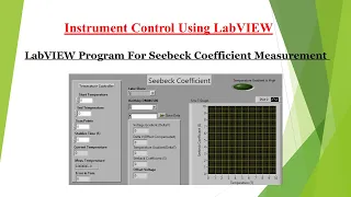 LabVIEW Program for Seebeck Coefficient Measurement