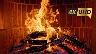 Relaxing Fireplace with Burning Fire Sounds 🔥 3 Hours Fireplace ASMR 🔥Cozy Crackling Fireplace 4K