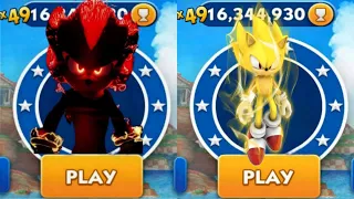 Sonic Dash - Vampire Shadow VS Super metal Sonic _ Movie Sonic vs All Bosses Zazz Eggman