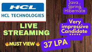 HCL java developer lead live interview questions and answers