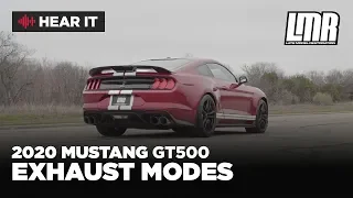 Listen To The Roar Of All 4 Exhaust Modes Of The 2020 GT500!