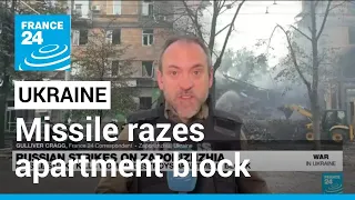 Russian missile razes Ukraine apartment block, Putin's generals under pressure • FRANCE 24 English