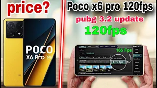 poco x6 pro pubg 120 fps 🔥 | Poco x6 pro 120fps after 3.2 update | Poco x6 pro PUBG test 2024.price