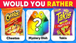 Would You Rather...? MYSTERY Dish Edition 🎁🍟 Quiz Kingdom