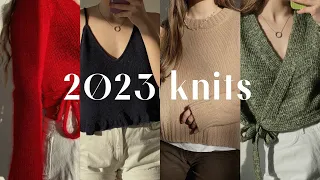 everything I knit in 2023 with try on haul and lessons learned | by kniteryna