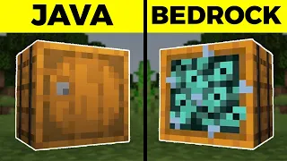 107 DIFERENCIAS ENTRE MINECRAFT JAVA Y BEDROCK