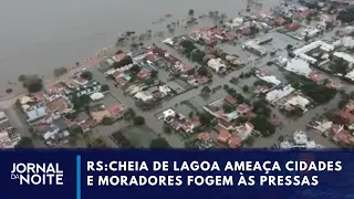 Lagoa dos Patos chega às ruas, invade casas e ameaça hospital com 110 pacientes | Jornal da Noite