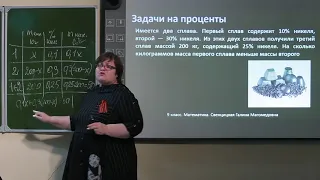 9 класс.  Алгебра.  Задачи на смеси и сплавы