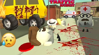 CHICKEN FAMILY TRAFFIC ACCIDENT | Chicken Gun