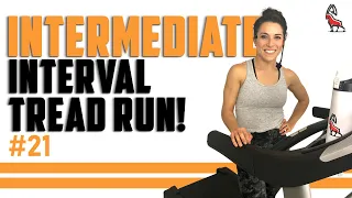 Intermediate HIIT Workout - 15 Minutes! | No Music | Treadmill Follow Along! #IBXRunning