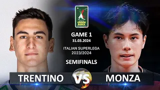 Semifinals of Italian Volleyball SuperLega 2023/2024 | Trentino vs Monza