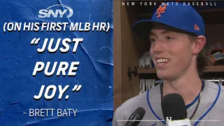 Brett Baty's reaction to hitting a home run in his first MLB at-bat: 'Just pure joy'
