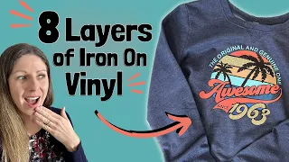 How To Layer Heat Transfer Vinyl | Iron On Tips and Tricks with Cricut