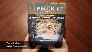 MRE Review | Peak Refuel | Venison Country Casserole