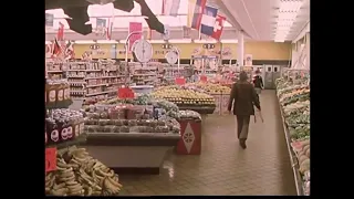 Buying groceries in the early 70s