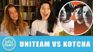 Girls React - UNITEAM vs KOTCHA | Grand Beatbox Battle 2019 | Tag Team Semi Final. Reaction