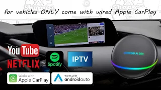 ADD NETFLIX YOUTUBE IPTV SPOTIFY WIRELESS Apple CarPlay Android Auto Car w wired CarPlay| 4x4shop.ca