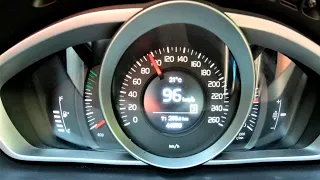 2017 Volvo V40 Cross Country T3 Man acceleration test 0-100km/h and 0-120km/h