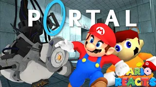 The Cake Was A Lie | Mario Reacts To Portal M4R10 - If Mario was in Portal