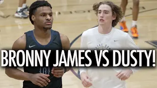 Bronny James GOES OFF Vs Dusty Stromer! Mercy Miller POSTER DUNK STUNS ENTIRE CROWD!