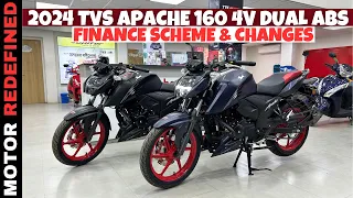 2024 TVS Apache RTR 160 4V Dual ABS Finance Scheme & Changes | Motor Redefined.