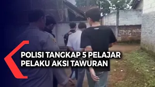 Polisi Tangkap 5 Pelajar Pelaku Aksi Tawuran