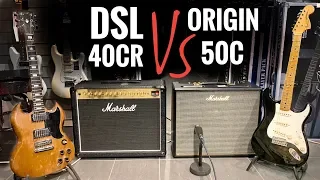 Origin 50C -vs- DSL 40CR - CRANKED MARSHALL Combo Comparison!