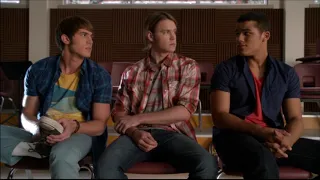 Glee - Blaine Talks To Ryder, Sam and Jake About Tina 5x01