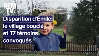 Disparition d'Émile: un village bouclé et 17 témoins convoqués pour une "mise en situation"