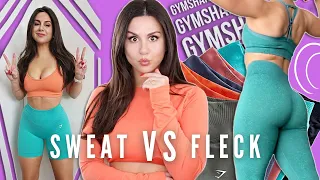 HOT OR NOT? NEW GYMSHARK ADAPT FLECK VS SWEAT! | GYMSHARK LEGGINGS TRY ON HAUL REVIEW 2023 #gymshark