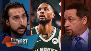 FIRST THINGS FIRST | No Giannis, No Problem! - Chris reacts to Dame lifting Bucks to beat Pacers