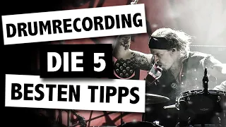 Schlagzeug aufnehmen: Die 5 besten Drumrecording Tipps