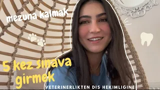 4 KEZ MEZUNA KALIP DİŞ HEKİMLİĞİ KAZANDIM | 5 yıllık sınav sürecimi anlattım 🦷