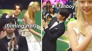 Chaemin being Eunchae's number 1 fanboy 😂 (KBS Best Couple Award 2023)